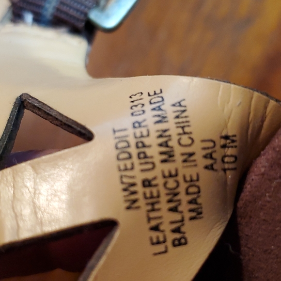 Nine west leather wedge sandal - Picture 8 of 8